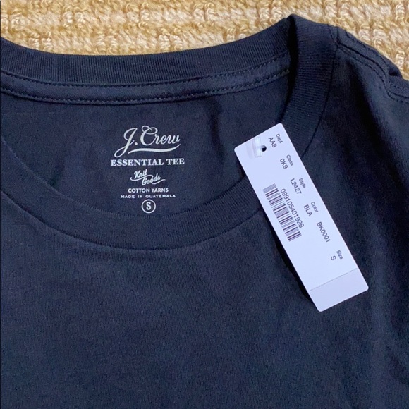J. Crew Shirts Jcrew Mens Essential Tee Black Size S Poshmark